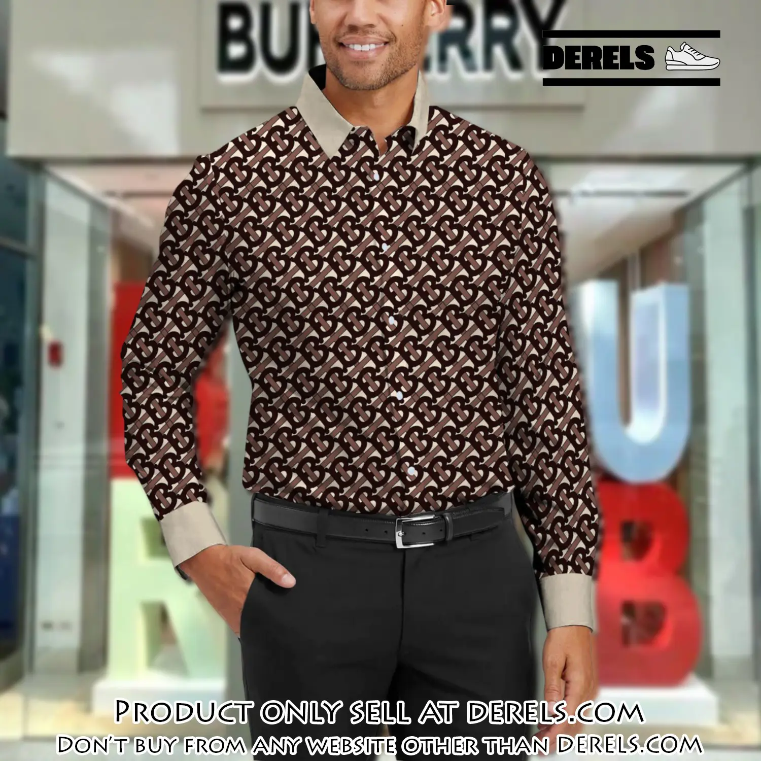 Burberry long sleeves button down shirt for elegant men lsb1004 dr3035485